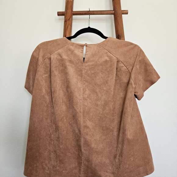 BCBGMaxazria Mariko Suede Shirt - Picture 10 of 13